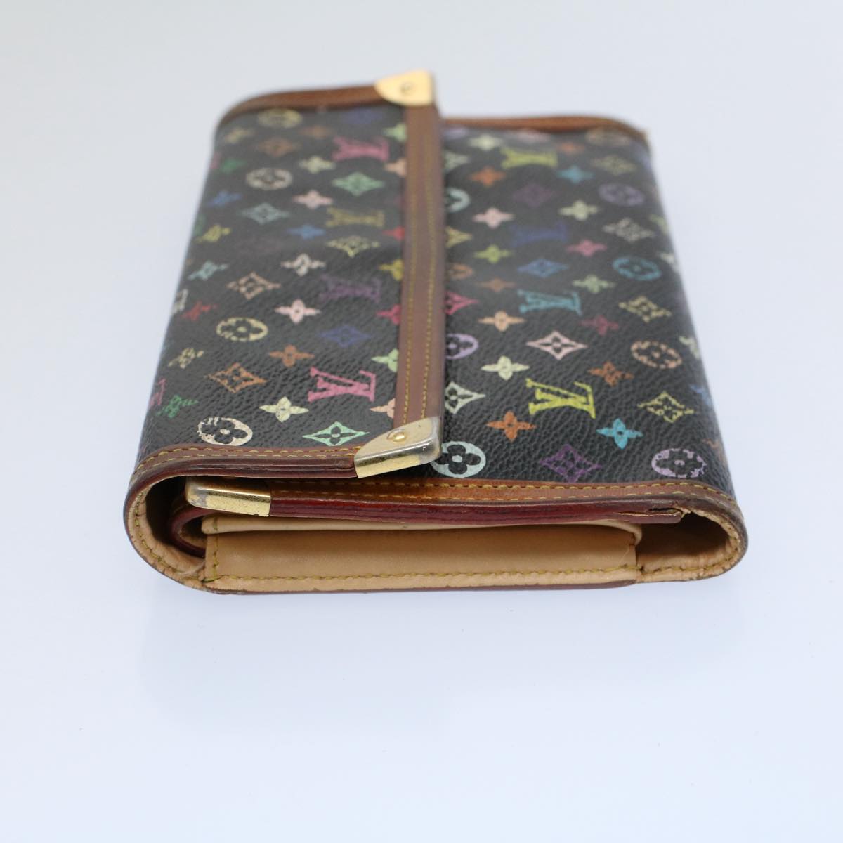 LOUIS VUITTON Multicolor Portefeuille International Wallet M92658 LV Auth th4292