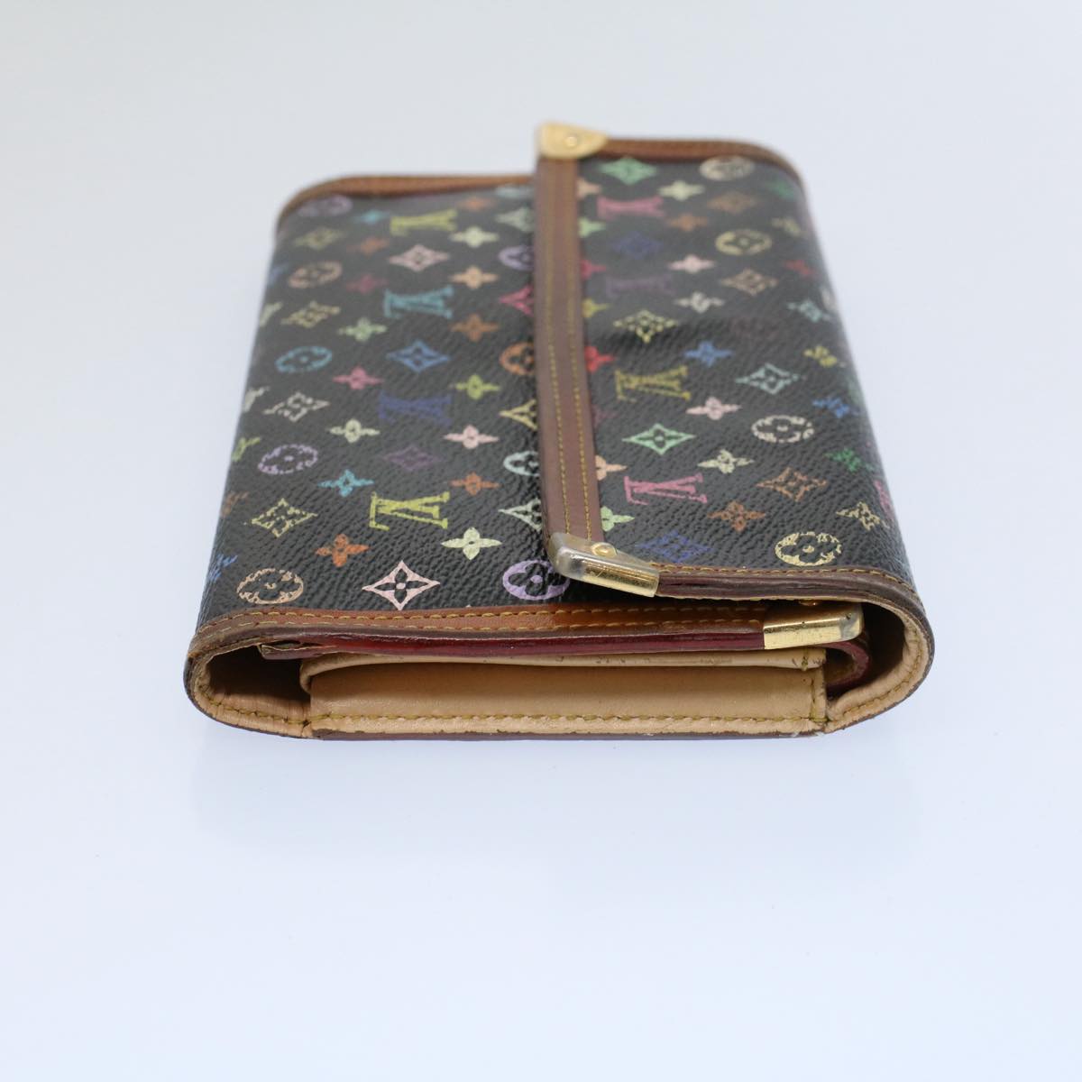 LOUIS VUITTON Multicolor Portefeuille International Wallet M92658 LV Auth th4292