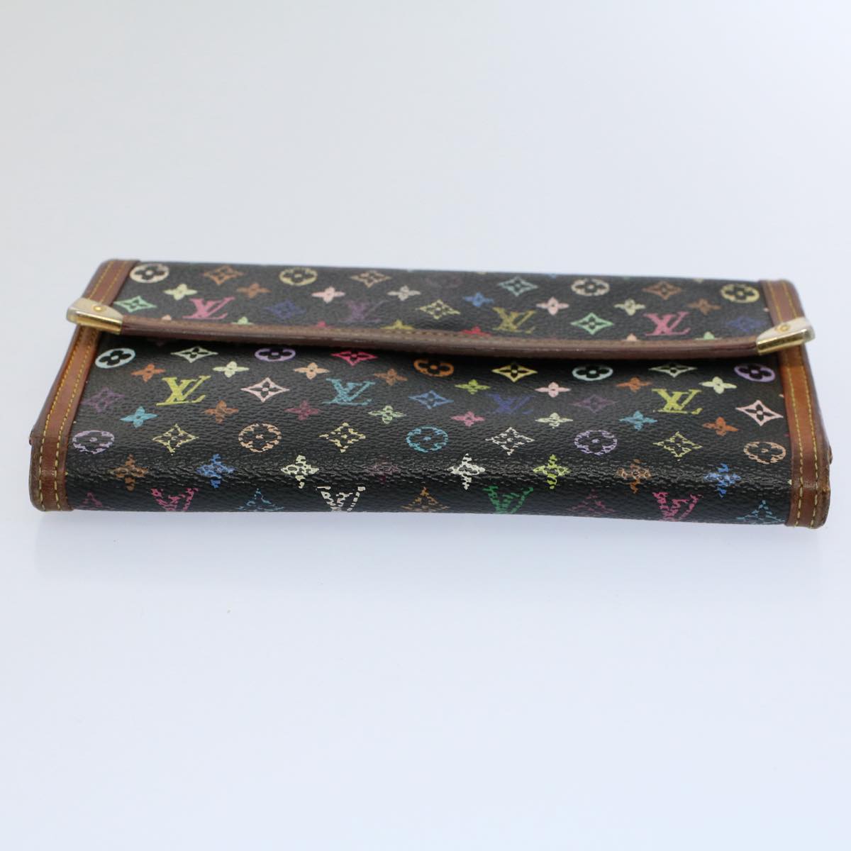 LOUIS VUITTON Multicolor Portefeuille International Wallet M92658 LV Auth th4292