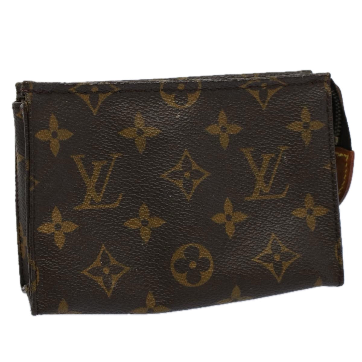 LOUIS VUITTON Monogram Poche Toilette 15 Pouch M47546 LV Auth th4338