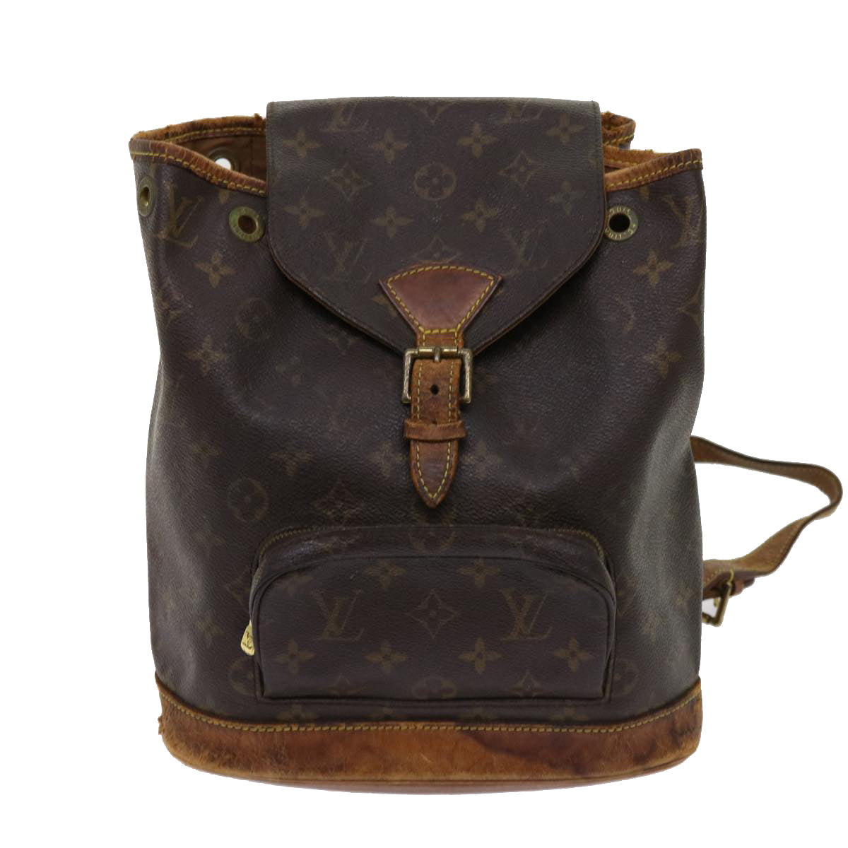 LOUIS VUITTON Monogram Montsouris MM Backpack M51136 LV Auth th4352