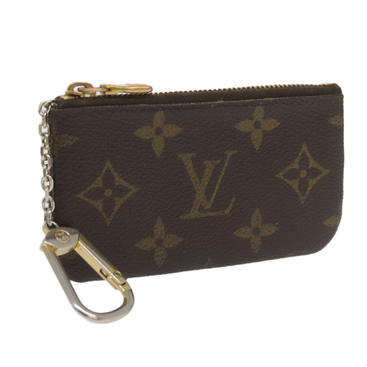 LOUIS VUITTON Monogram Pochette Cles Coin Purse M62650 LV Auth th4366