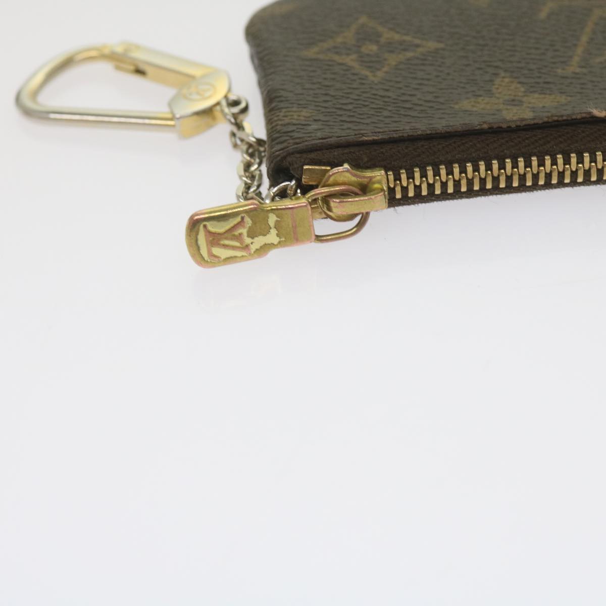 LOUIS VUITTON Monogram Pochette Cles Coin Purse M62650 LV Auth th4366