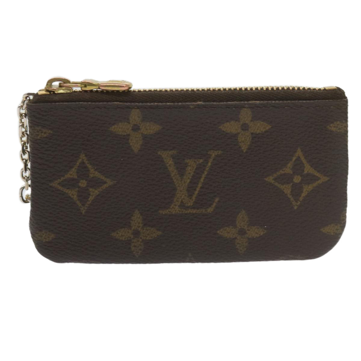 LOUIS VUITTON Monogram Pochette Cles Coin Purse M62650 LV Auth th4366