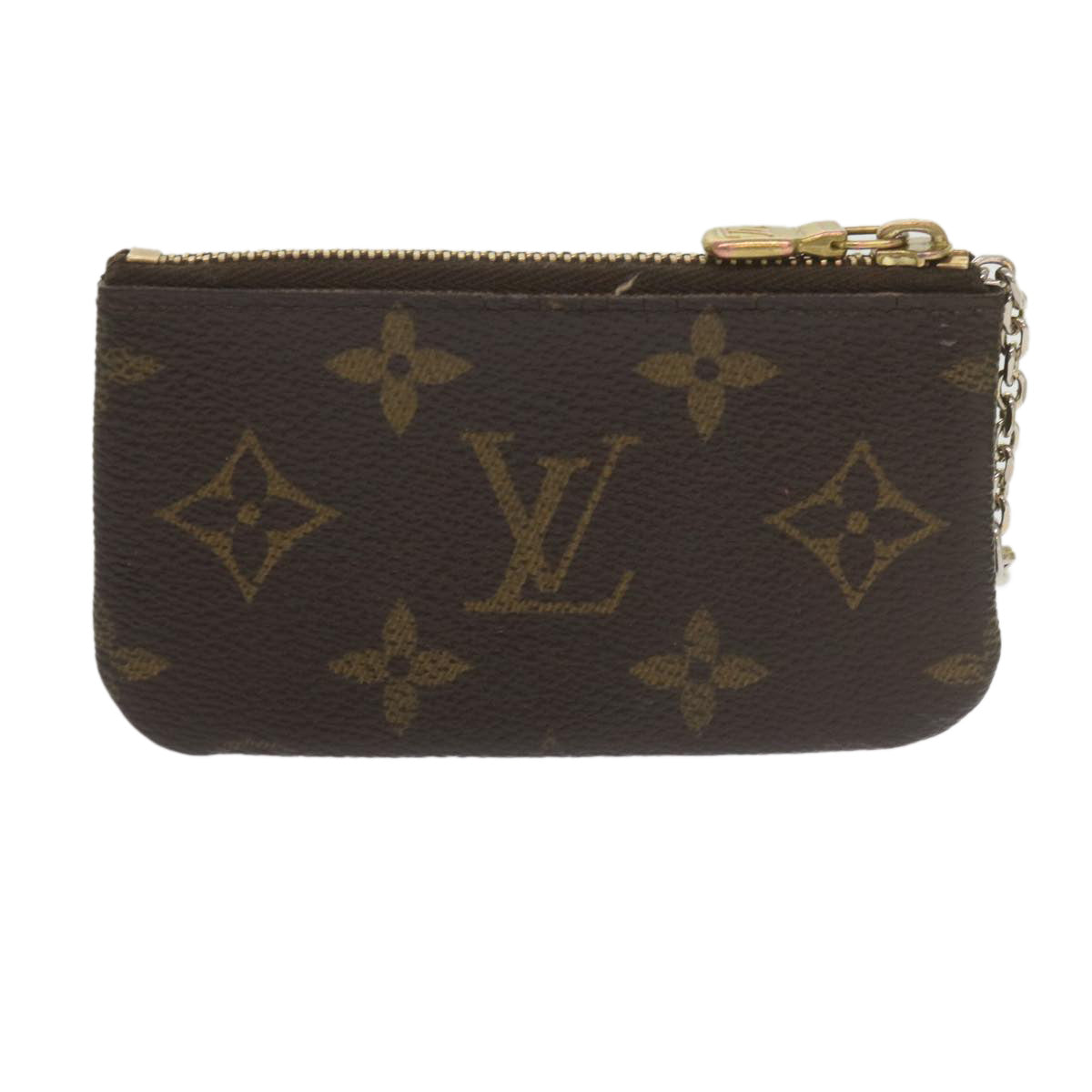 LOUIS VUITTON Monogram Pochette Cles Coin Purse M62650 LV Auth th4366