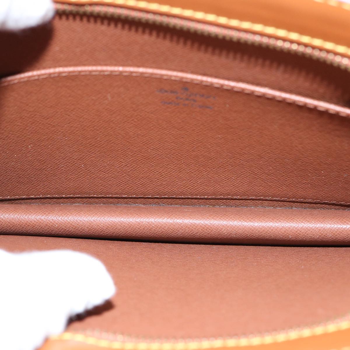 LOUIS VUITTON Epi Pochette Homme Clutch Bag Brown Zipang gold M52528 Auth th4383
