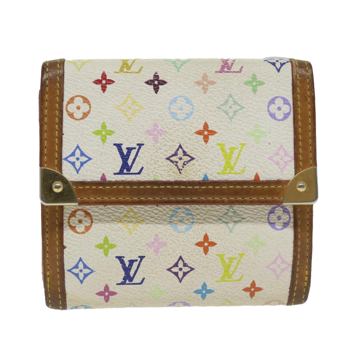 LOUIS VUITTON Multicolor Porte Monnaie Billets Cartes Credit M92983 Auth th4385