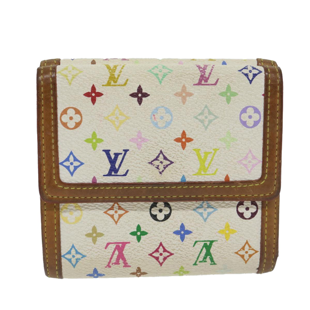 LOUIS VUITTON Multicolor Porte Monnaie Billets Cartes Credit M92983 Auth th4385