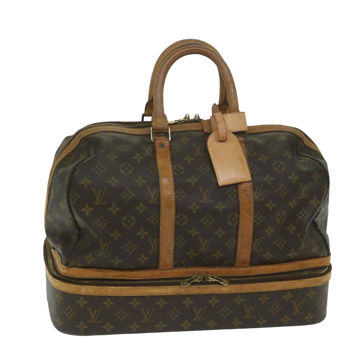 LOUIS VUITTON Monogram Sac Sports Boston Bag M41444 LV Auth th4387