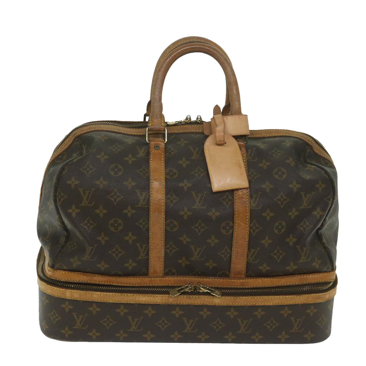 LOUIS VUITTON Monogram Sac Sports Boston Bag M41444 LV Auth th4387