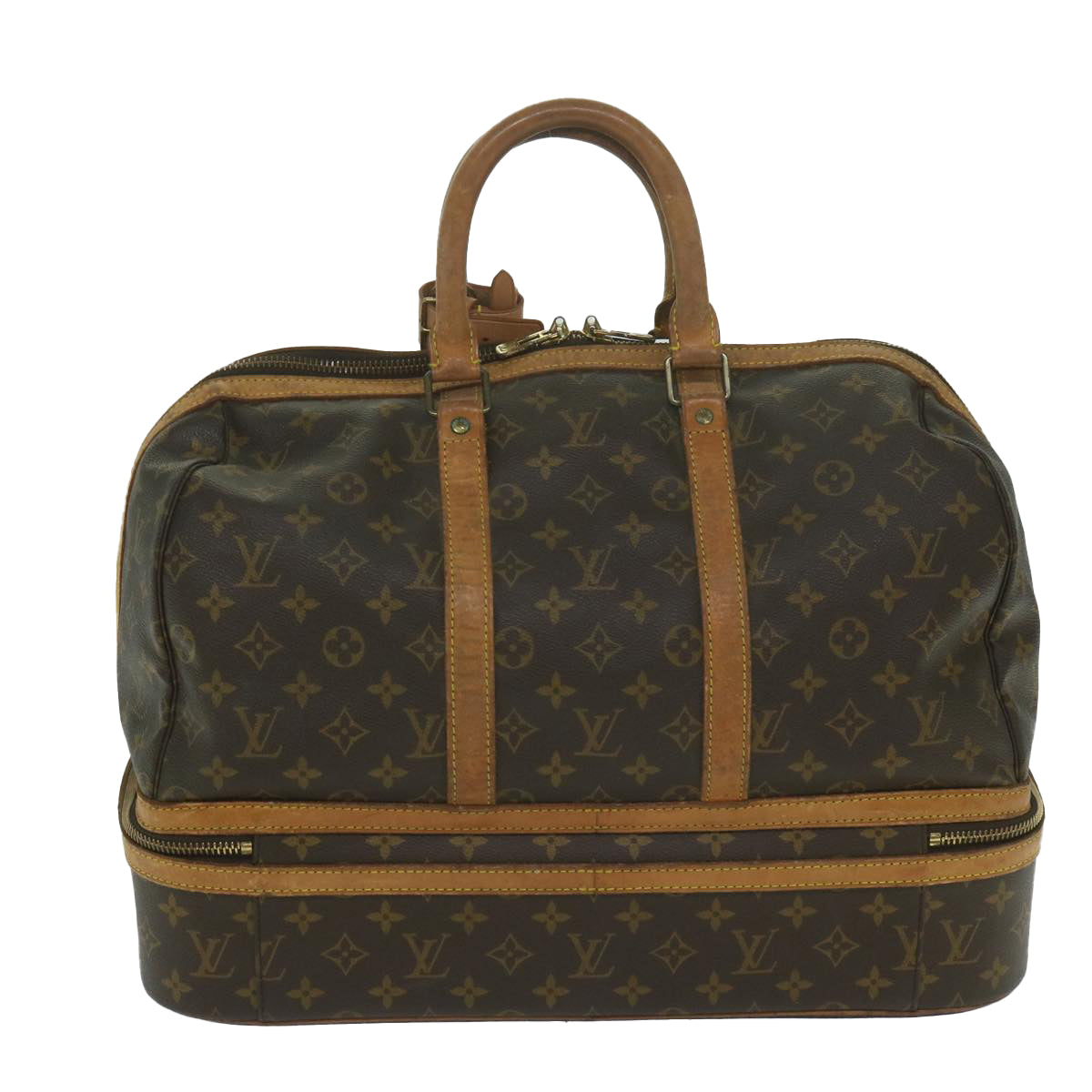 LOUIS VUITTON Monogram Sac Sports Boston Bag M41444 LV Auth th4387