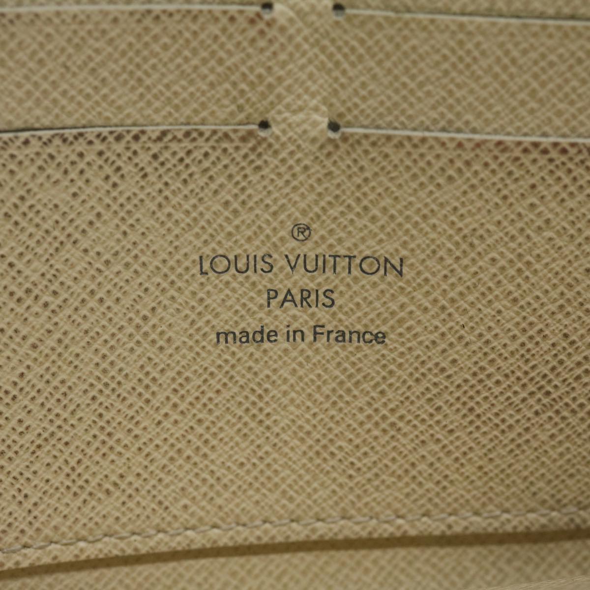 LOUIS VUITTON Damier Azur Zippy Wallet Long Wallet N63503 LV Auth th4393