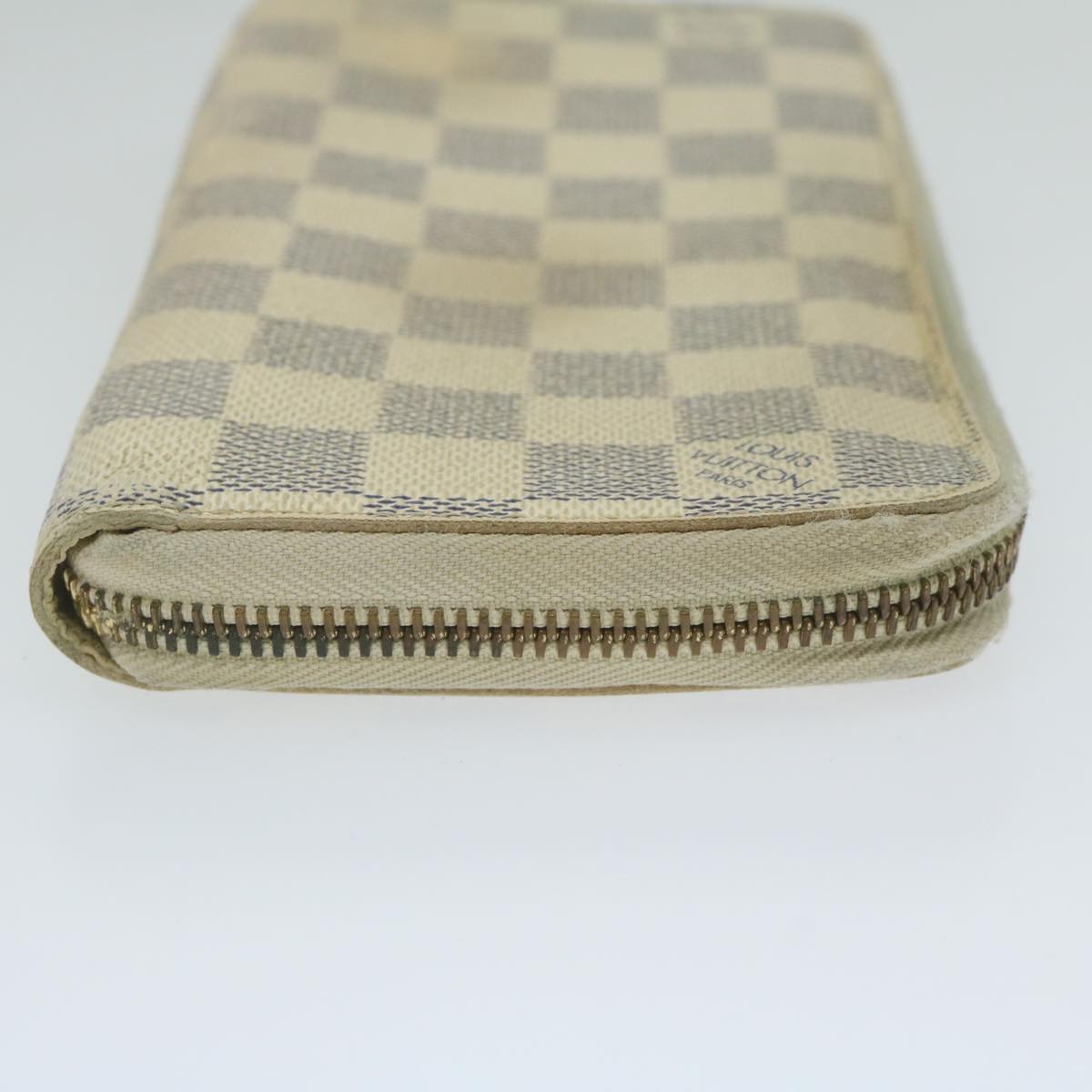 LOUIS VUITTON Damier Azur Zippy Wallet Long Wallet N63503 LV Auth th4393