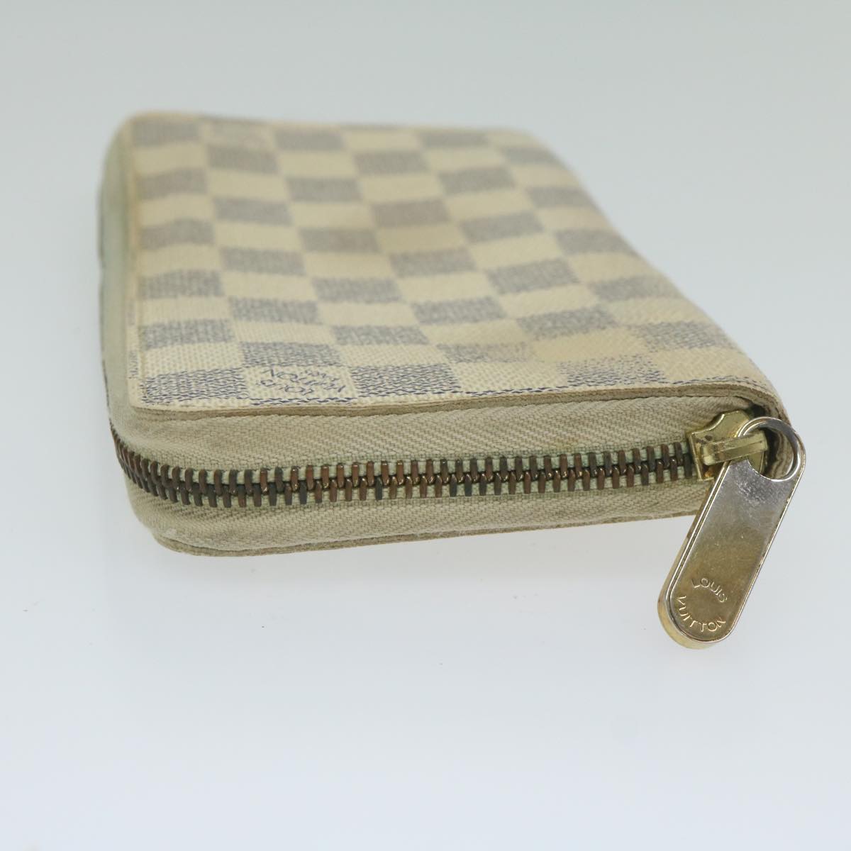 LOUIS VUITTON Damier Azur Zippy Wallet Long Wallet N63503 LV Auth th4393