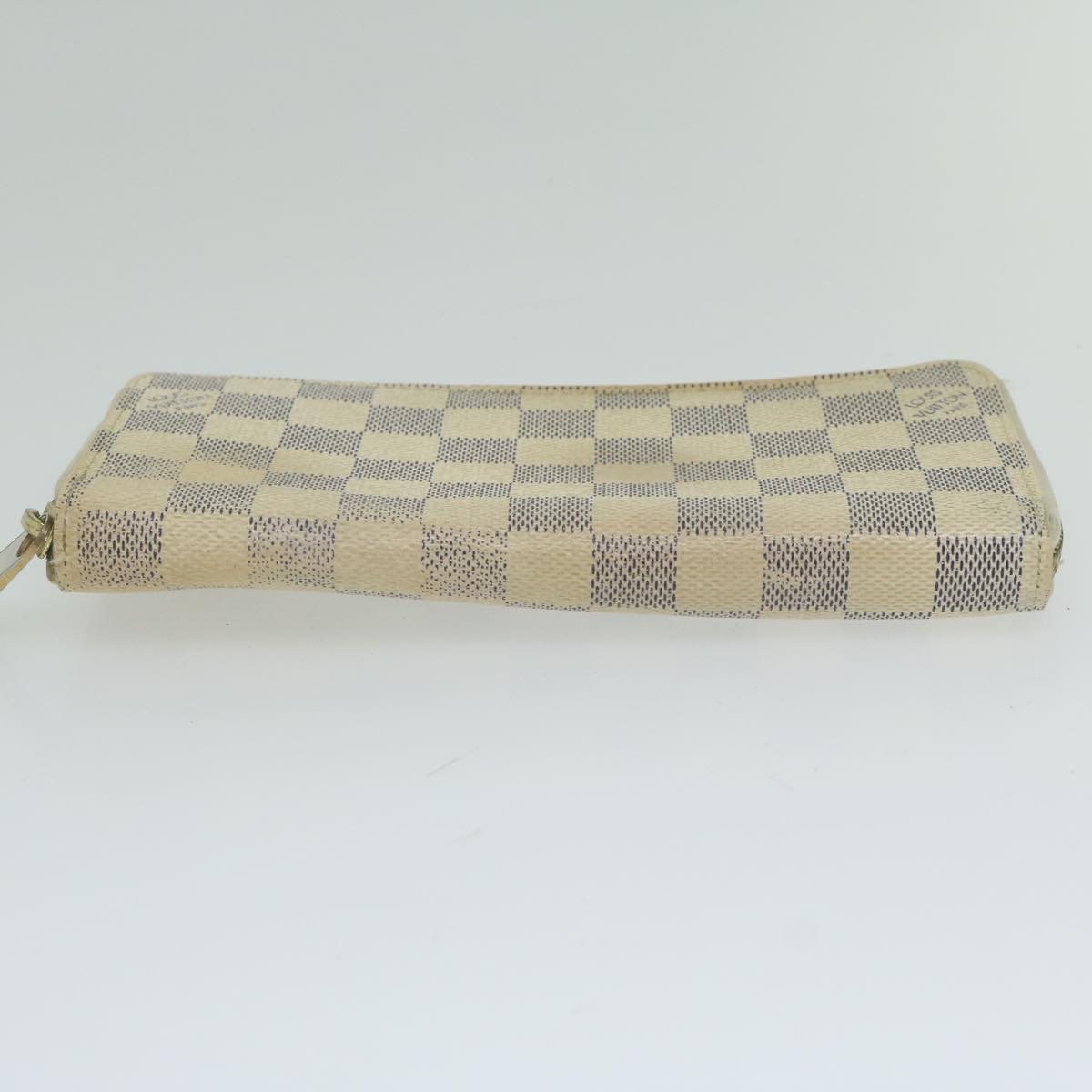 LOUIS VUITTON Damier Azur Zippy Wallet Long Wallet N63503 LV Auth th4393