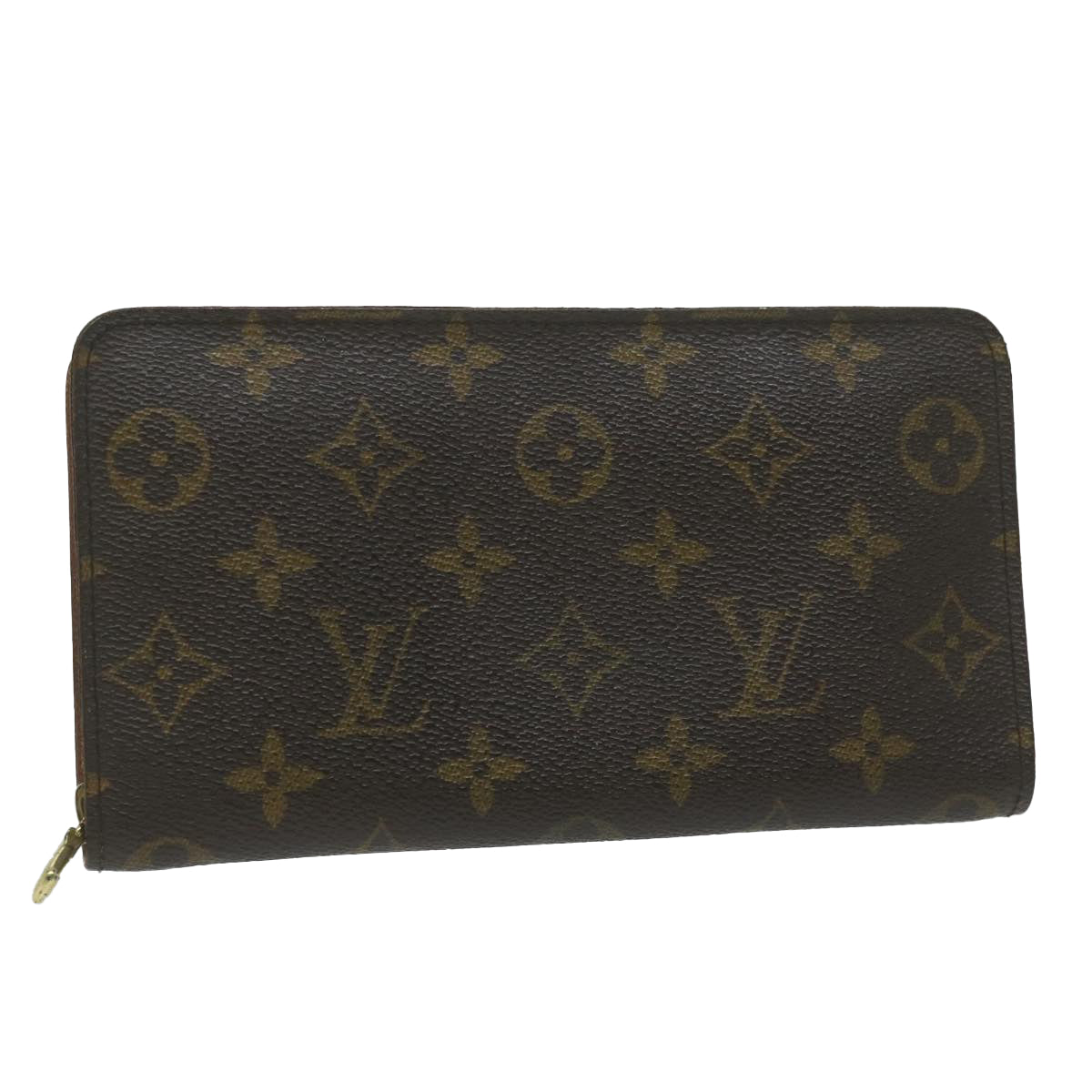 LOUIS VUITTON Monogram Porte Monnaie Zip Long Wallet M61727 LV Auth th4395