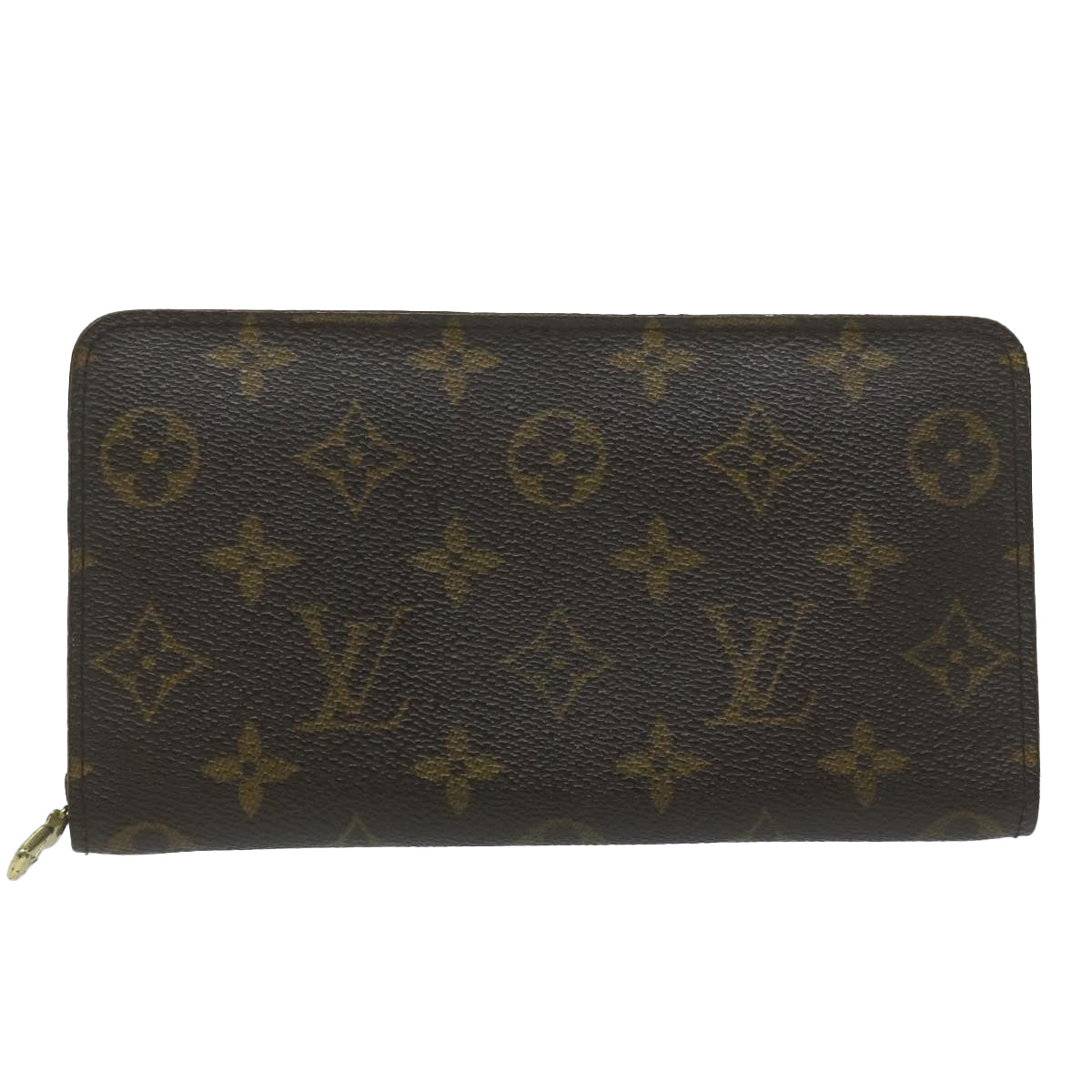 LOUIS VUITTON Monogram Porte Monnaie Zip Long Wallet M61727 LV Auth th4395