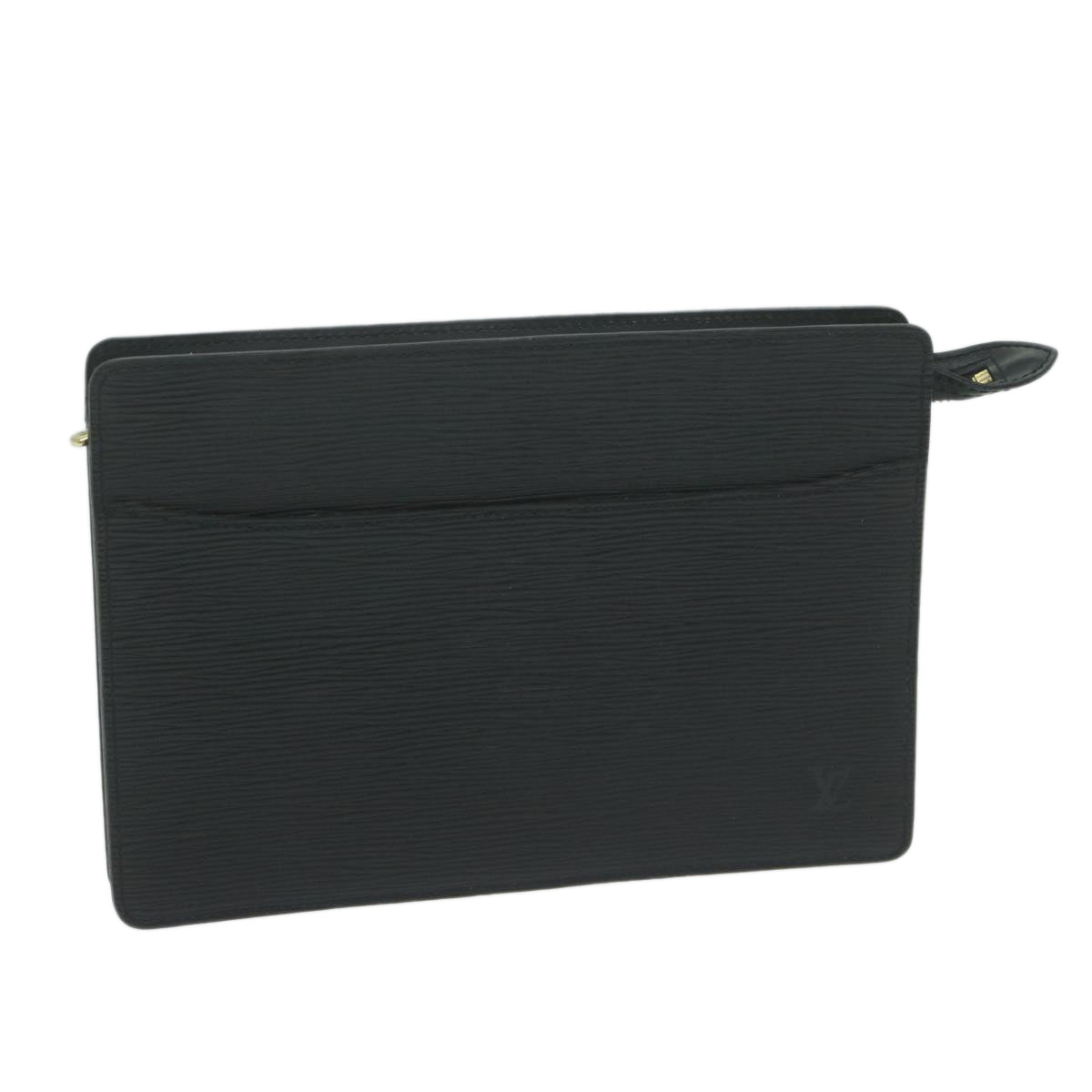 LOUIS VUITTON Epi Pochette Homme Clutch Bag Black M52522 LV Auth th4450