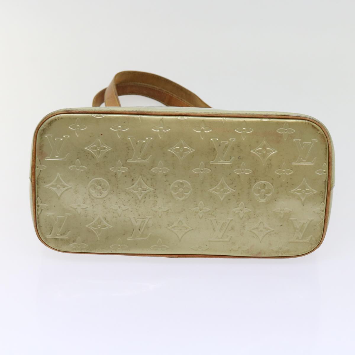 LOUIS VUITTON Monogram Vernis Houston Hand Bag Gris M91053 LV Auth th4453