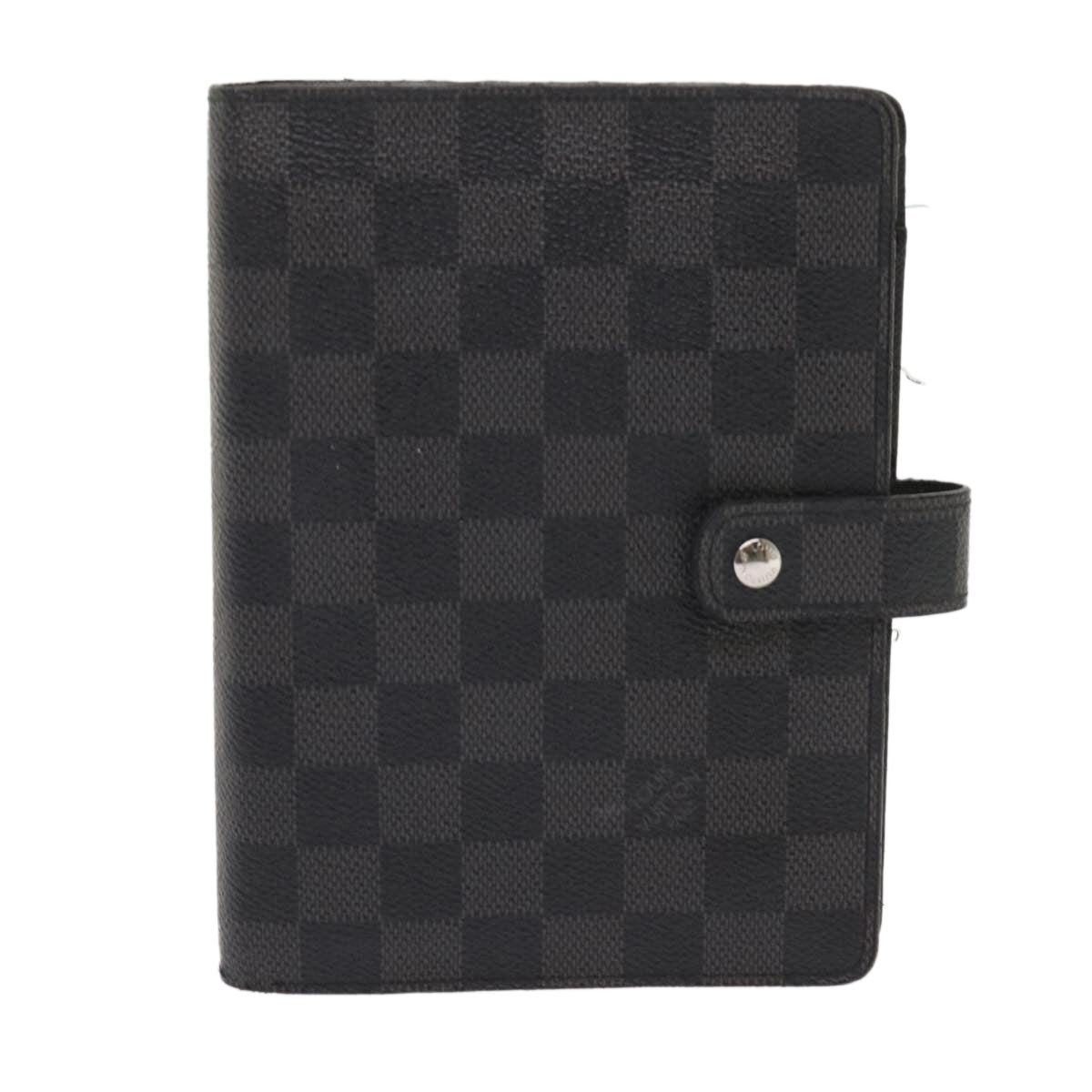 LOUIS VUITTON Damier Graphite Agenda MM Day Planner Cover R20242 LV Auth th4514