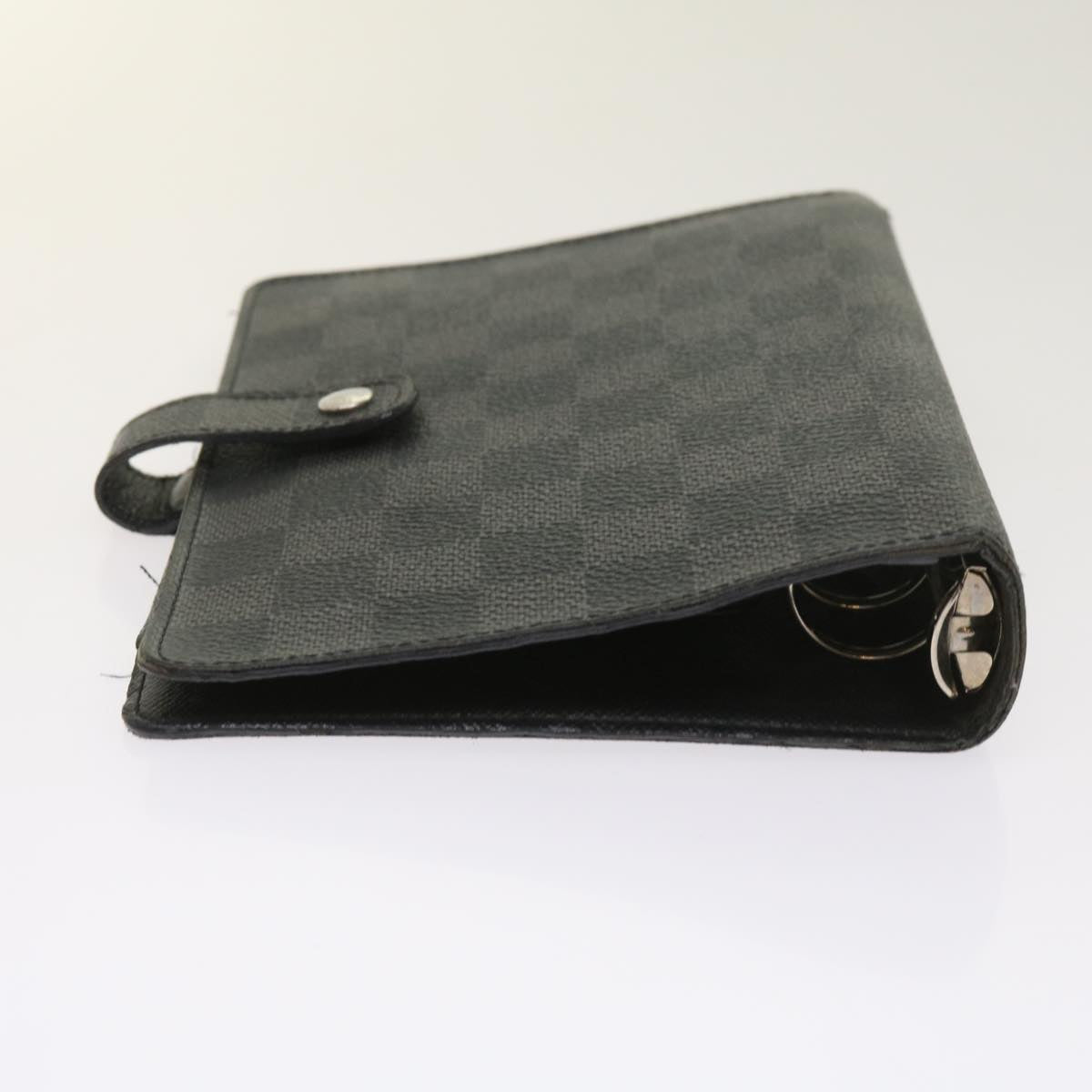 LOUIS VUITTON Damier Graphite Agenda MM Day Planner Cover R20242 LV Auth th4514