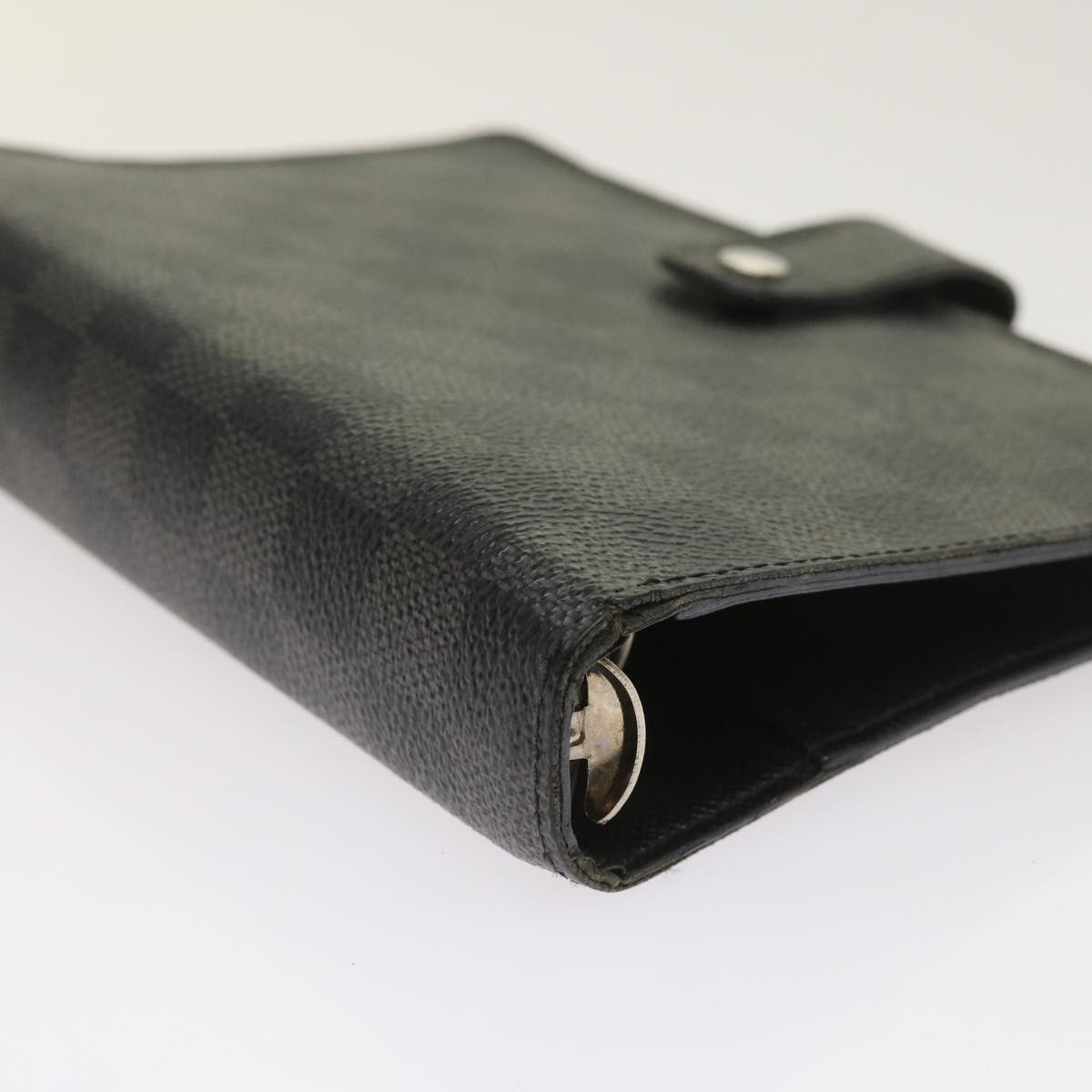 LOUIS VUITTON Damier Graphite Agenda MM Day Planner Cover R20242 LV Auth th4514