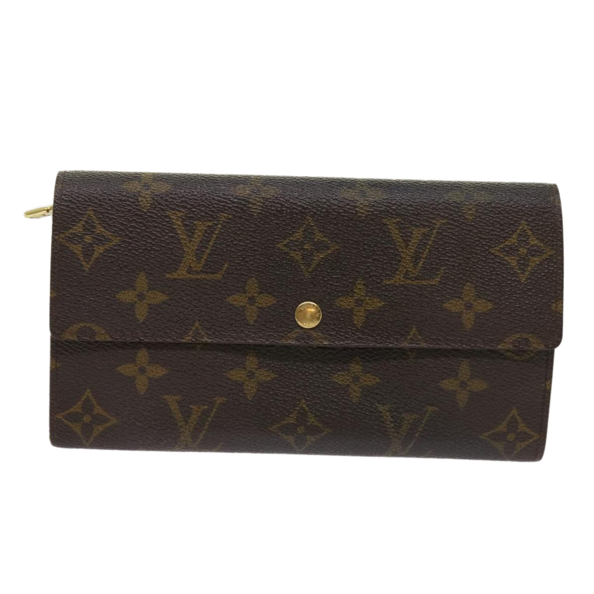 LOUIS VUITTON Monogram Portefeuille Sarah Long Wallet M60531 LV Auth th4522