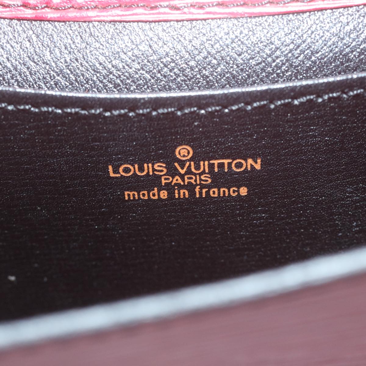 LOUIS VUITTON Epi Montaigne 23 Clutch Bag Red M52667 LV Auth th4551