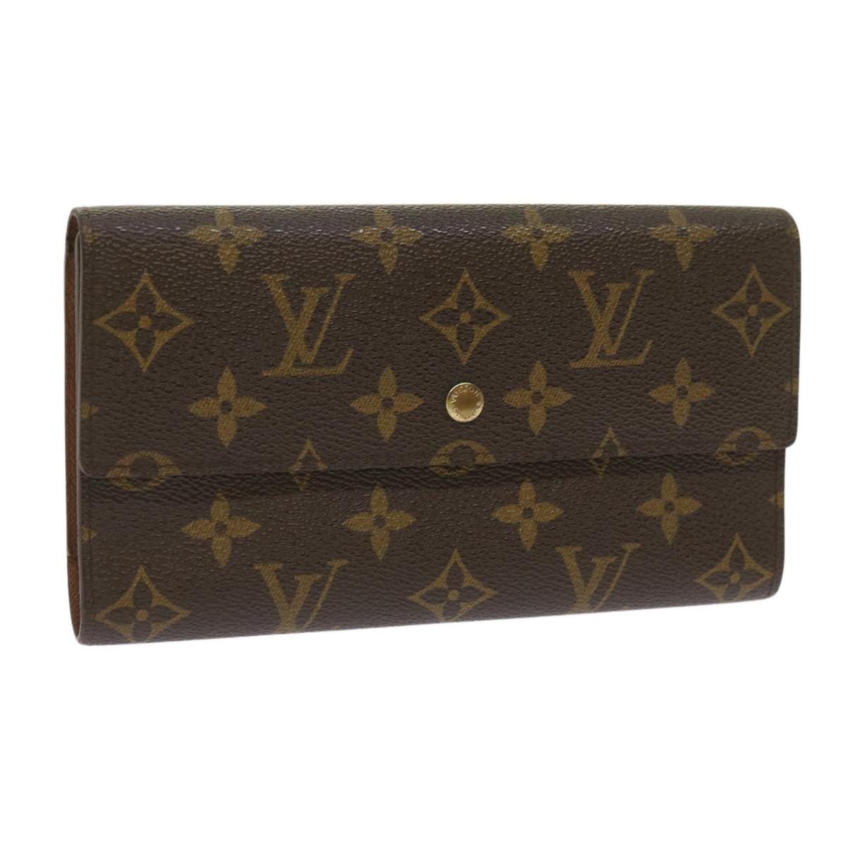 LOUIS VUITTON Monogram Portefeuille International Wallet M61217 LV Auth th4552