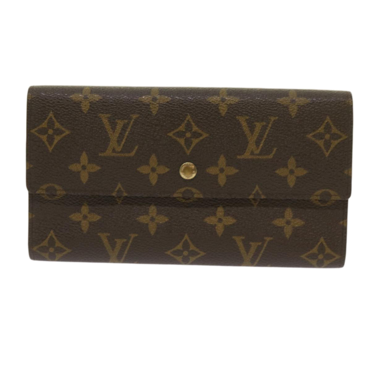 LOUIS VUITTON Monogram Portefeuille International Wallet M61217 LV Auth th4552