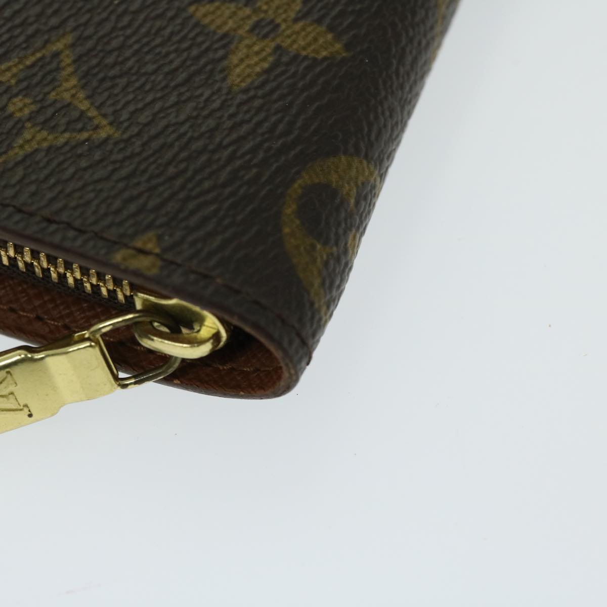 LOUIS VUITTON Monogram Porte Monnaie Zip Long Wallet M61727 LV Auth th4587