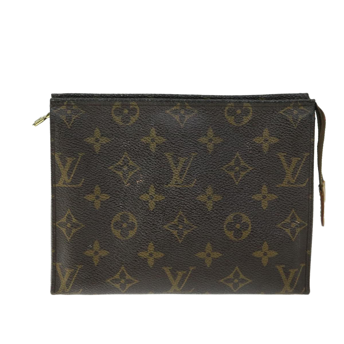 LOUIS VUITTON Monogram Poche Toilette 19 Pouch M47544 LV Auth th4590