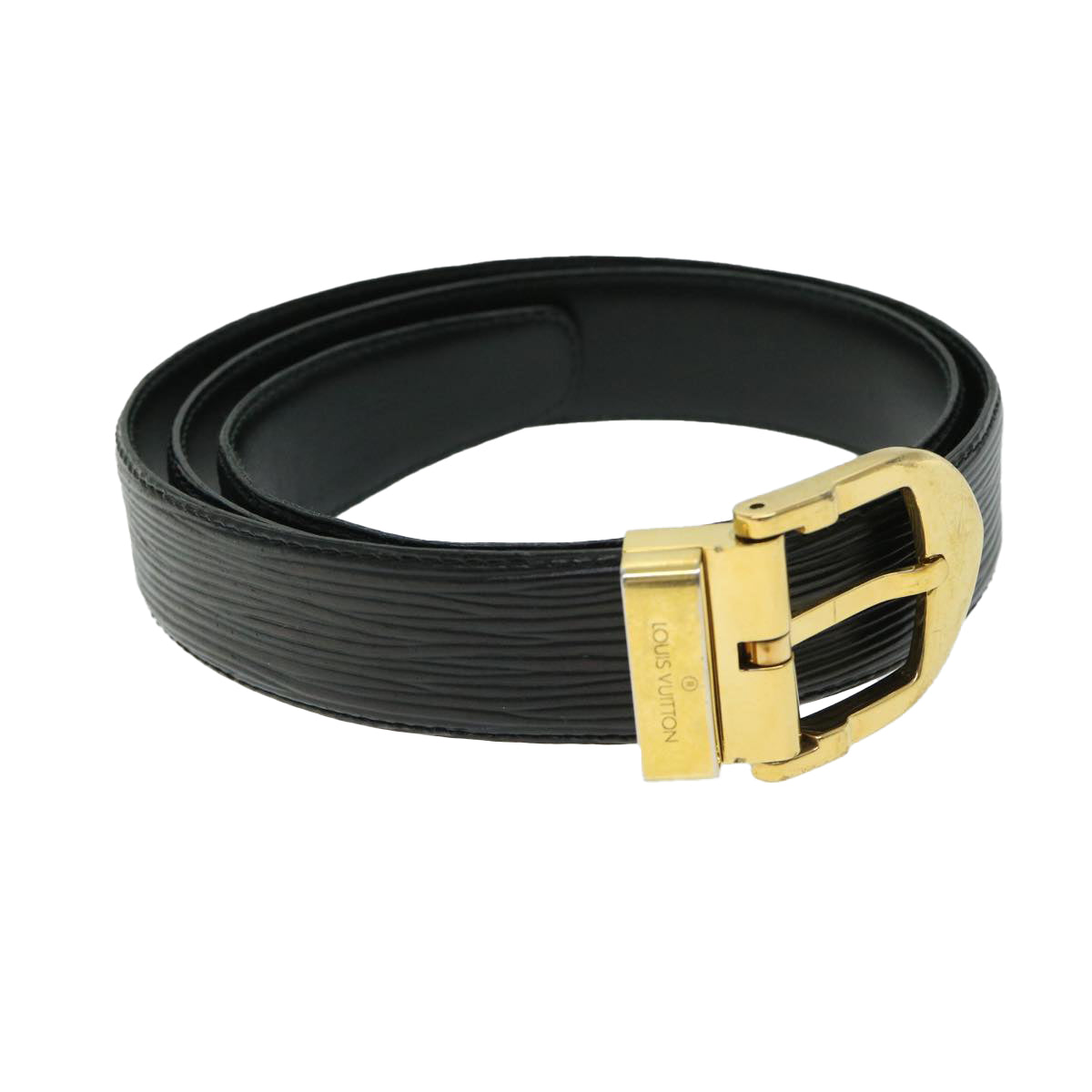 LOUIS VUITTON Epi Ceinture Classic Belt Black R15002 LV Auth th4596