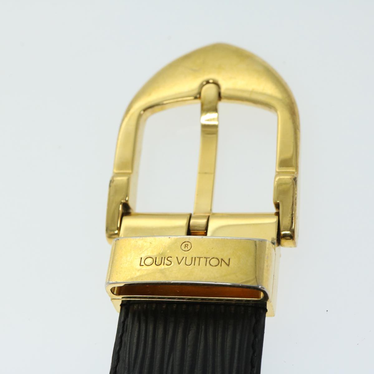 LOUIS VUITTON Epi Ceinture Classic Belt Black R15002 LV Auth th4596