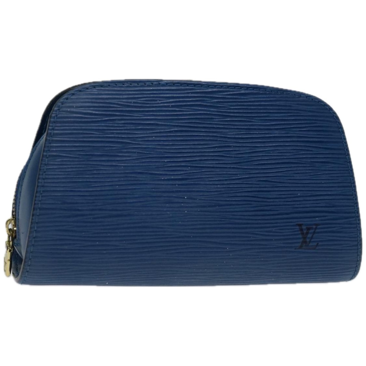 LOUIS VUITTON Epi Dauphine PM Pouch Blue M48445 LV Auth th4603