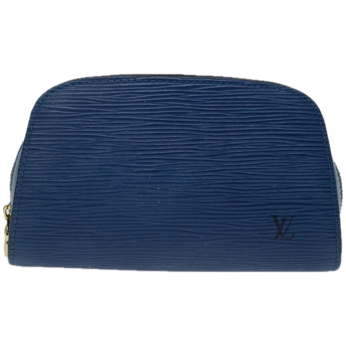 LOUIS VUITTON Epi Dauphine PM Pouch Blue M48445 LV Auth th4603