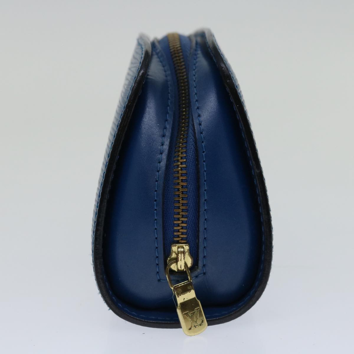 LOUIS VUITTON Epi Dauphine PM Pouch Blue M48445 LV Auth th4603