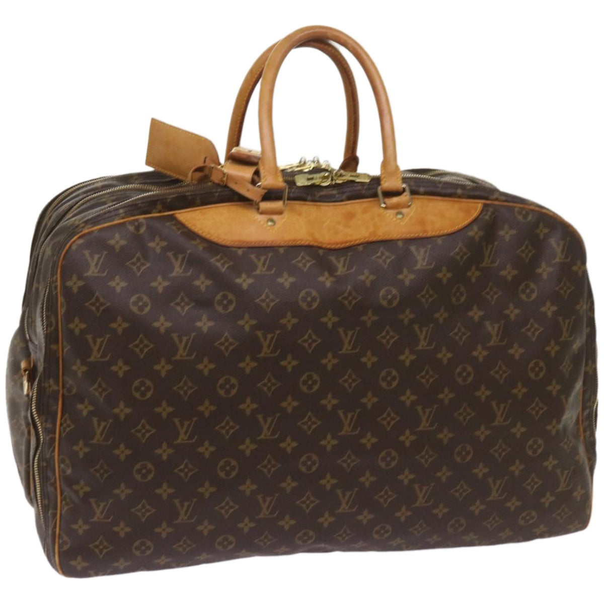 LOUIS VUITTON Monogram Alize 3 Poches Boston Bag M41391 LV Auth th4614