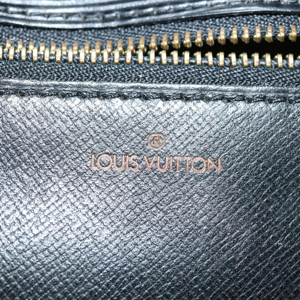 LOUIS VUITTON Epi Serie Dragonne Hand Bag Black M52612 LV Auth th4658