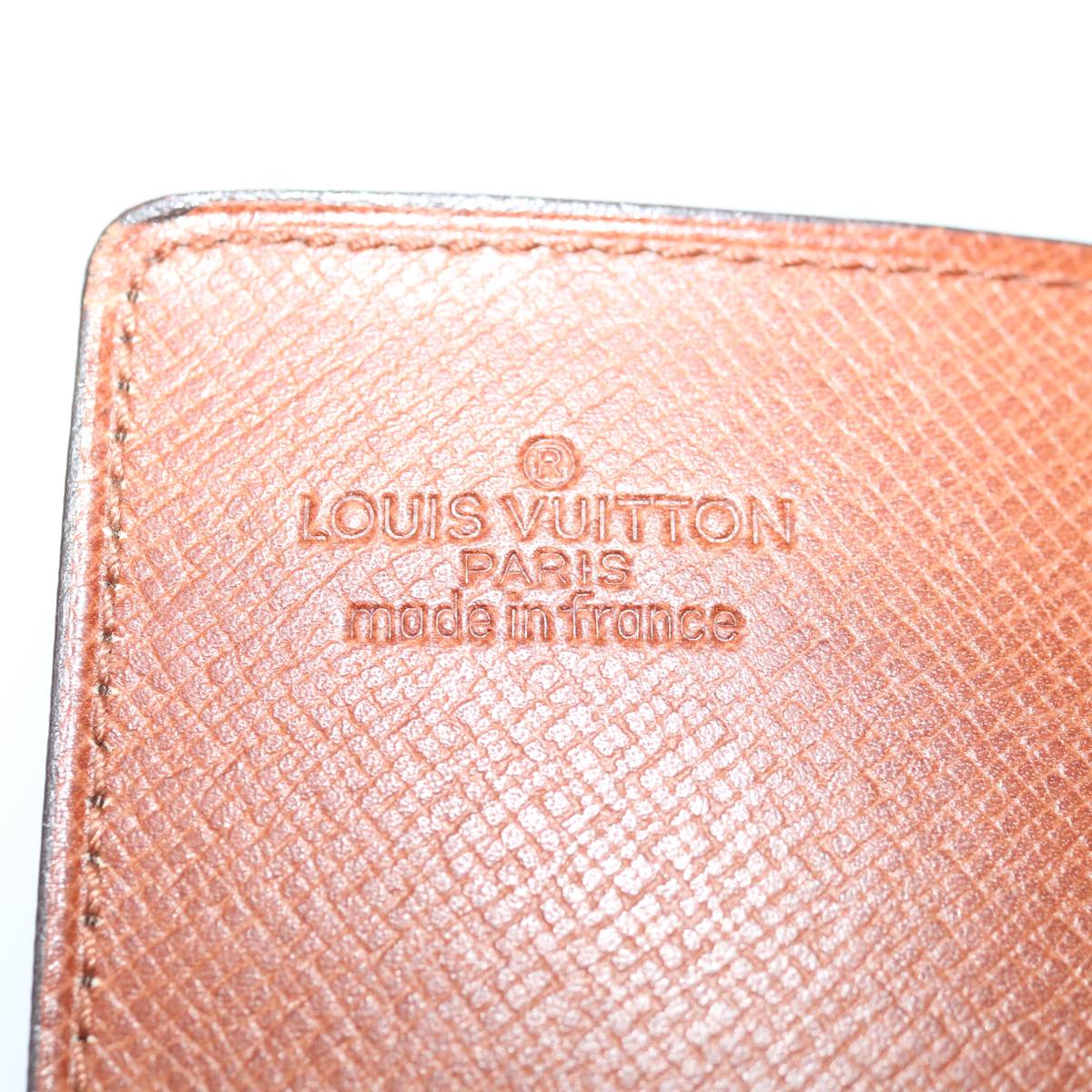 LOUIS VUITTON Monogram Porte Cartes Credit Pression Card Case M60937 Auth th4664