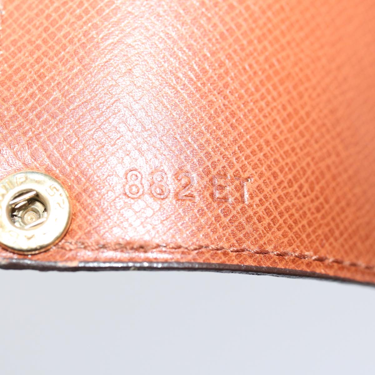 LOUIS VUITTON Monogram Porte Cartes Credit Pression Card Case M60937 Auth th4664