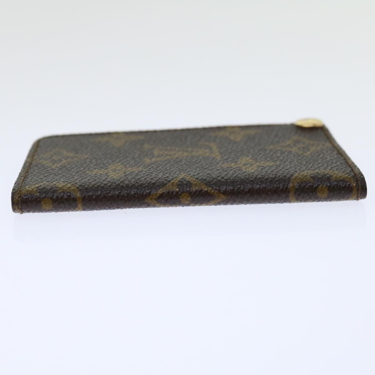 LOUIS VUITTON Monogram Porte Cartes Credit Pression Card Case M60937 Auth th4664