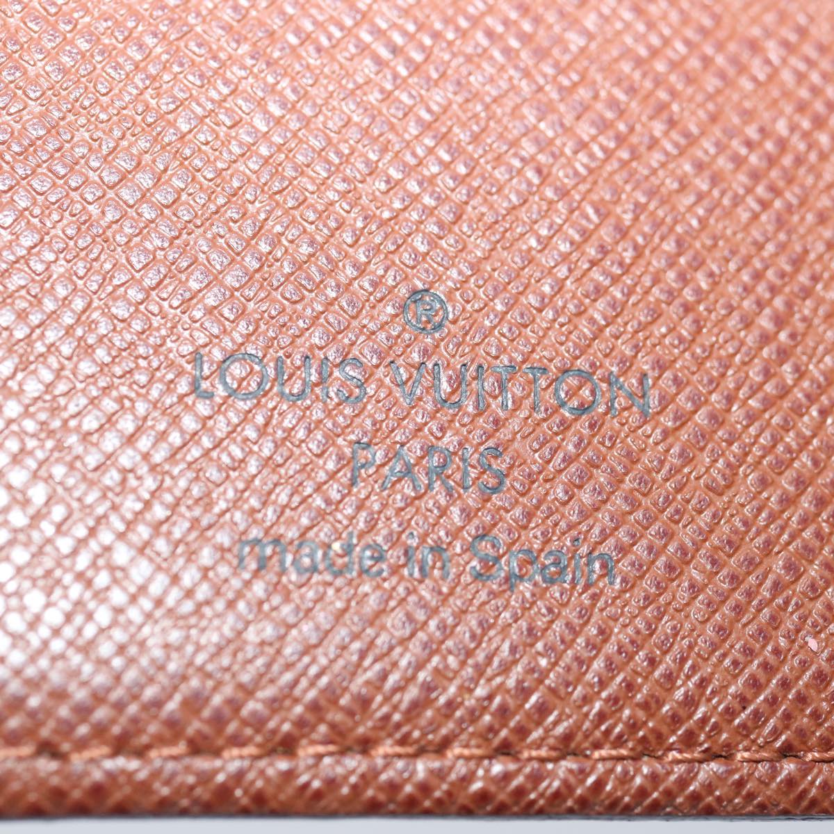 LOUIS VUITTON Monogram Agenda Poche Note Cover R20503 LV Auth th4665