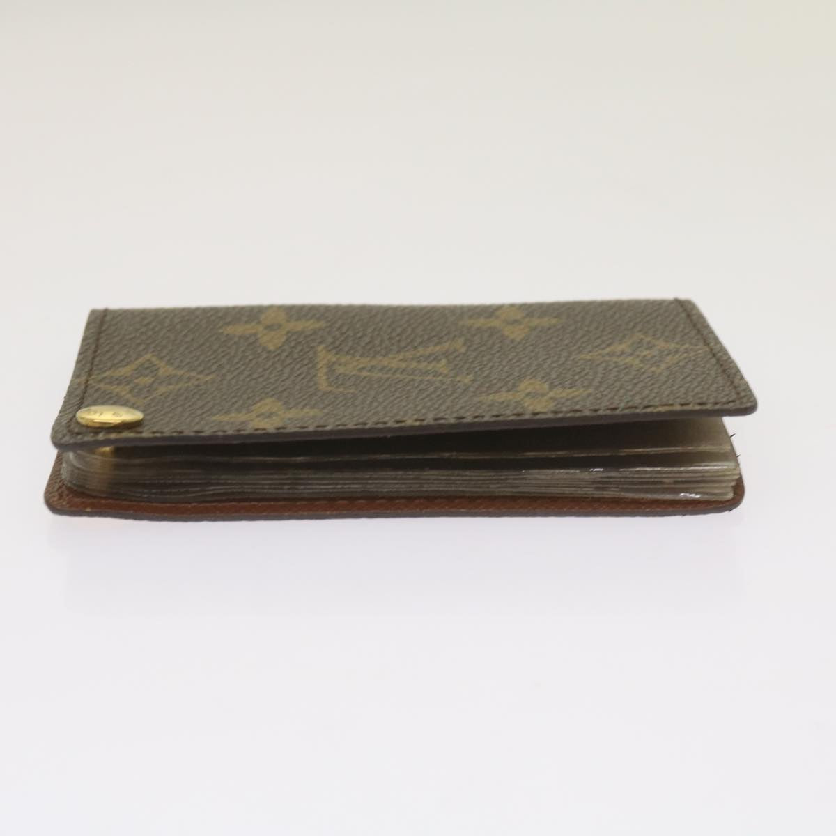 LOUIS VUITTON Monogram Porte Cartes Credit Pression Card Case M60937 Auth th4667