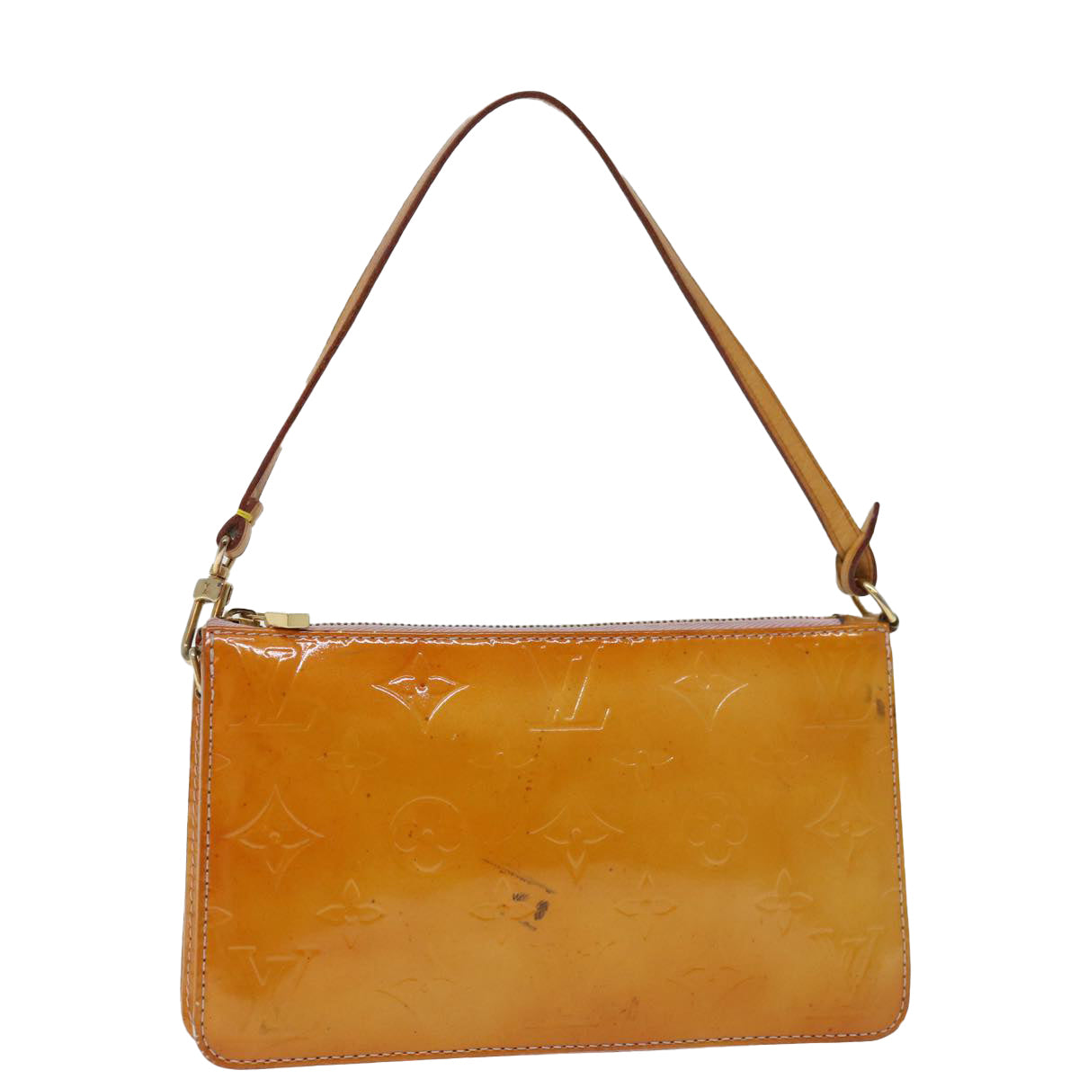 LOUIS VUITTON Vernis Lexington Pouch Marshmallow Pink M91057 LV Auth th4673