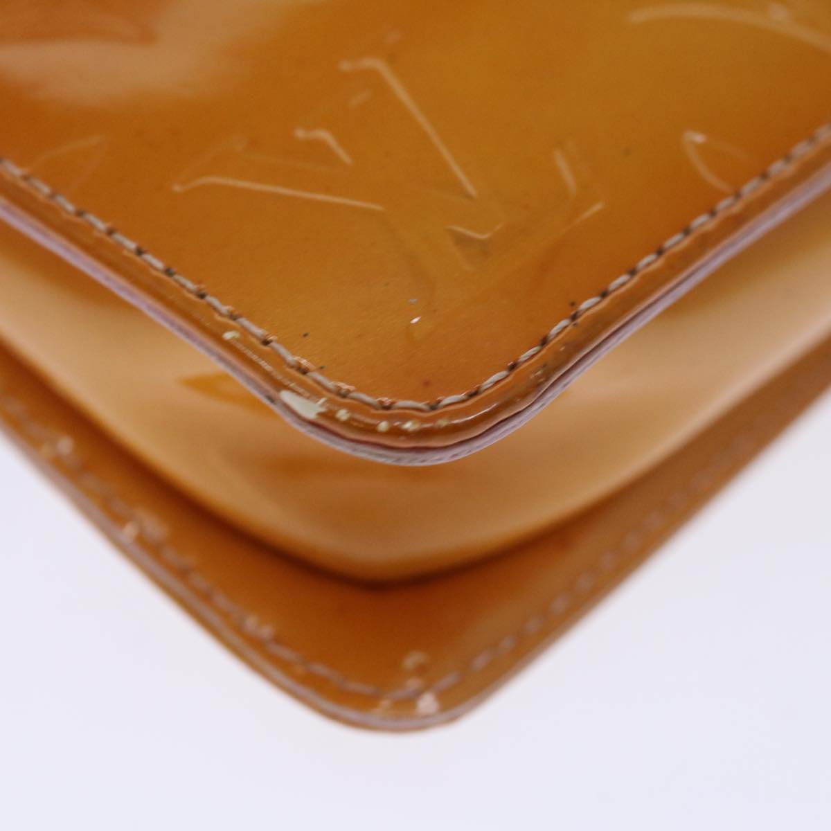 LOUIS VUITTON Vernis Lexington Pouch Marshmallow Pink M91057 LV Auth th4673