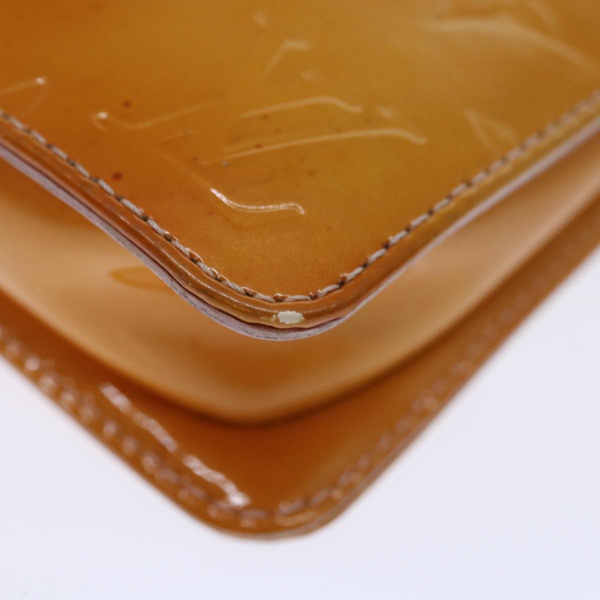 LOUIS VUITTON Vernis Lexington Pouch Marshmallow Pink M91057 LV Auth th4673