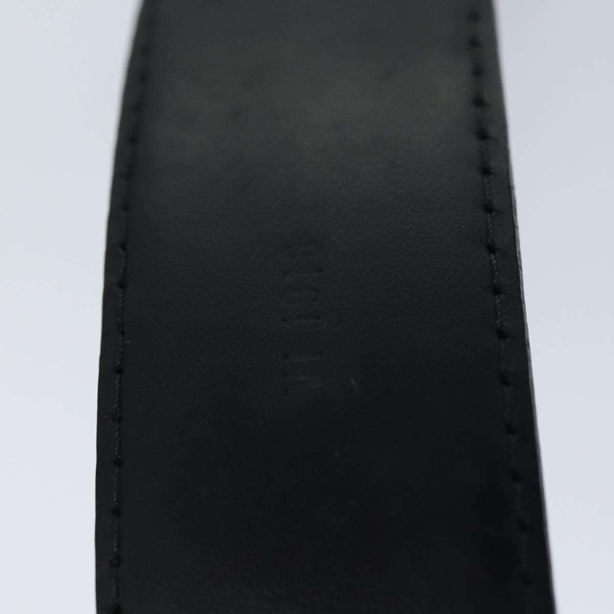 LOUIS VUITTON Epi Belt 85/34 Black LV Auth th4688