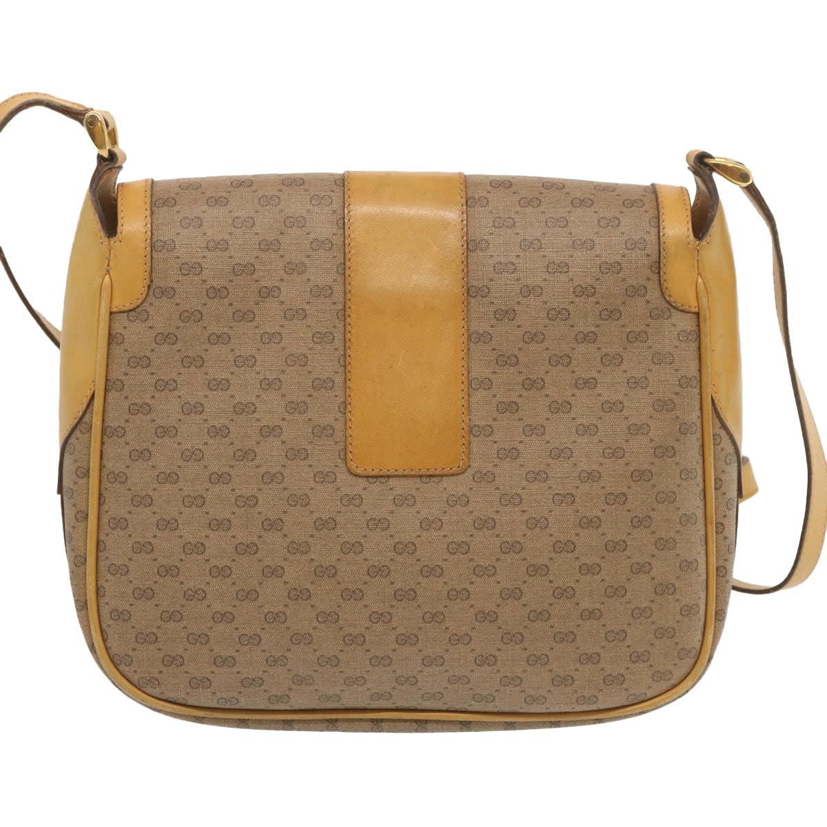 GUCCI Micro GG Supreme Shoulder Bag PVC Beige 001 014 4425 Auth th4697