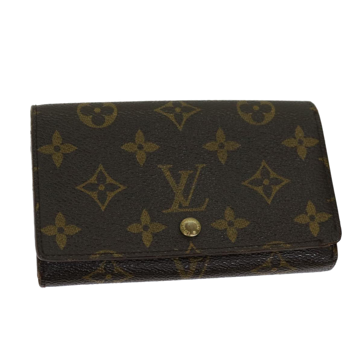 LOUIS VUITTON Monogram Porte Monnaie Billets Tresor Wallet M61730 LV Auth th4715